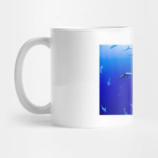 Deep Blue Shark Group Mug